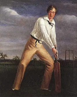 Poised: Young Cricketer