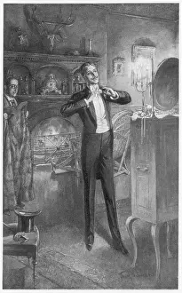 Victorian Style: Young dandy getting ready to go out