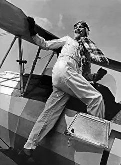 Decker: Young female pilot in Germany, 1937
