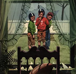 Ashamed: Young Football Players and Broken Window