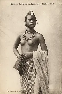 Headress: A young Fula girl, Guinea