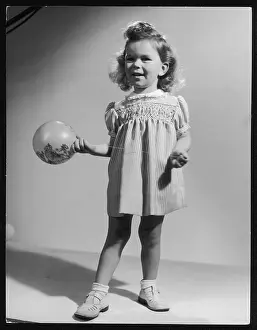 Sandals: YOUNG GIRL WITH BALLOON