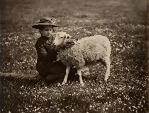 Adorns: Young Girl with lamb