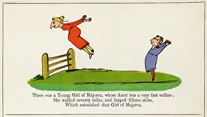 Walked: Young Girl of Majorca, Edward Lear