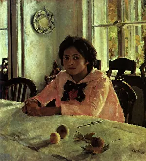 Peach: Young Girl with Peaches