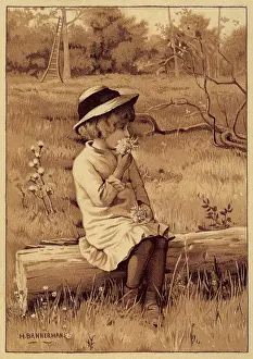 Sambo: Young girl with a posy