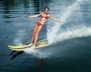 Cyp001: Young Girl Water Skiing
