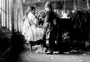 Looper: Two Young Girls Working in Mill