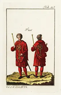 Robert Spallart: Young herald in formal robes