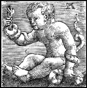 Asleep: Young Hercules Killing the Snakes