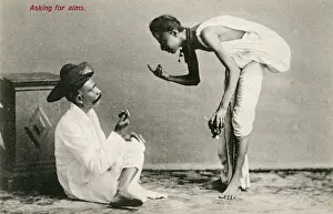 Mar18: Young Hindu Ascetic asking for Alms - India