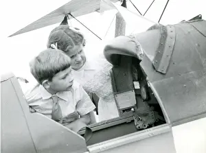 Interested: You are never too young to be interested in flying. The