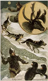 Inset: Young Inuits