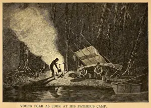 Publically: Young James Polk as cook at his father's ?