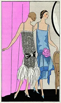 Corsage: Two young ladies in dresses by Molyneux