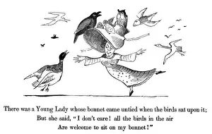 Untied: Young Lady Whose Bonnet, Edward Lear
