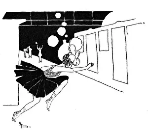 Peto: Young lady dashing to catch the London train