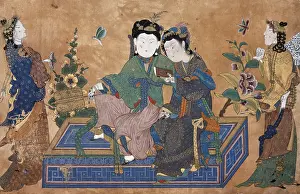 Saray: Young lady seated in a couch, surrounded by his