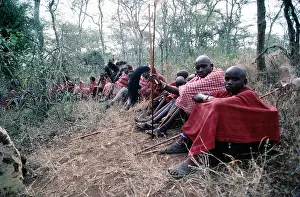 Pastoralists: Young Maasai boys, seated