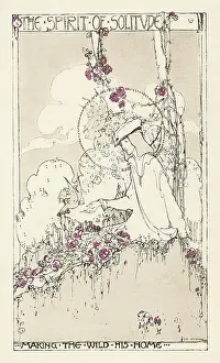 Jessie M King: YOUNG MAN AND BIRDS