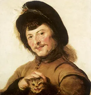 Felines: Young Man with a Cat