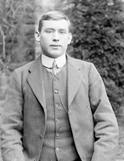 The Roger Worsley Archive: Young man in a garden, Mid Wales