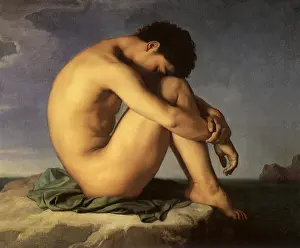 Young Man Beside the Sea. A Study