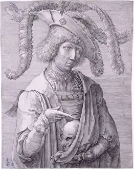 1583: Young man with a skull
