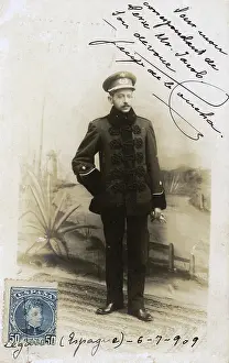 Felipe: Young man in uniform in a studio photo