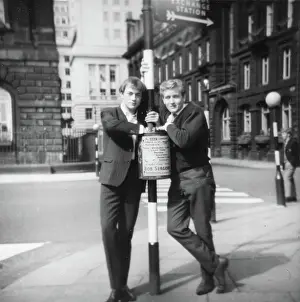 Belisha: Young men on a Liverpool street