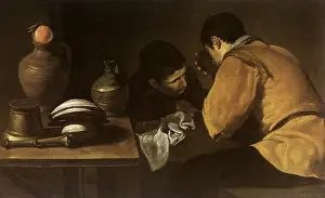 1622: Two Young Men at the Table, by Velazquez