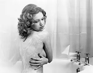 Soapy: Young model in a bath
