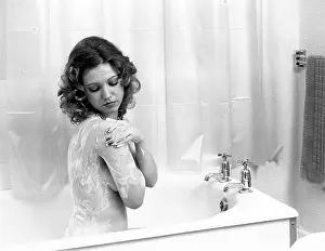 Soapy: Young model in a bath