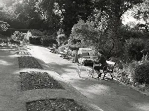 Peeps: YOUNG MOTHER WITH PRAM