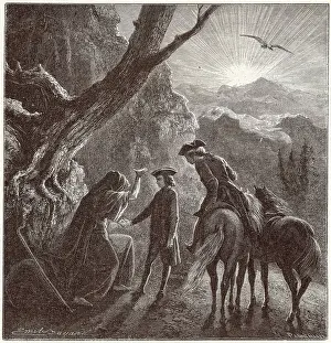 Corsican: Young Napoleon has his fortune told by a gipsy