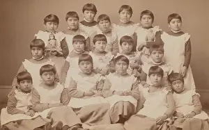 Assimilation: Young Native American girls, approximately
