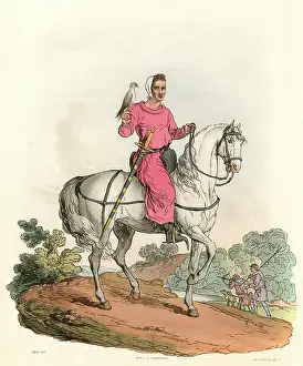 Toes: Young Nobleman Hawking