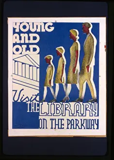 Parkway: Young and old visit the library on the parkway