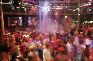 Dancewear: Young people at a disco, Cornwall