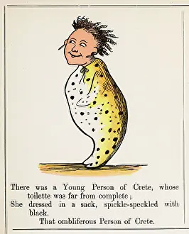 Toilette: Young Person of Crete, Edward Lear