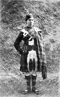 Sporran: Young Scotsman in traditional costume