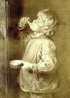 Smock: A Young Shaver by William Henry Hunt