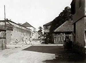 Jamaica: Young St, Spanish Town, Jamaica, West Indies, circa 1900