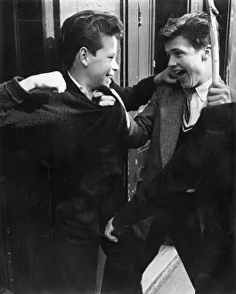 Slicked: Two young teddy boys, West London