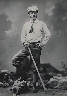 Muttonchops: Young Theodore Roosevelt posing as a mountain ?