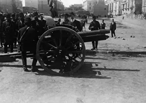 Revolutions: Young Turks troops in Pera, 1909