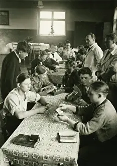 Hostel: Young unemployed while reading and playing