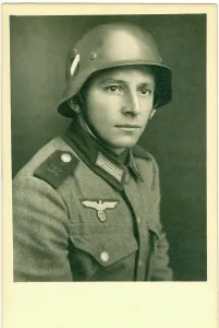 Hartl: Young uniformed German veteran of the Russian front