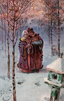 Ovsyannikov: A young well-to-do married couple, Russia, 17th century