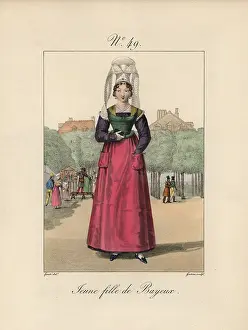 Florilegius Collection: Young woman of Bayeux